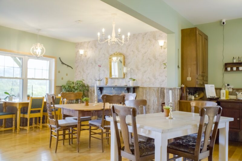 selective focus photography of burger patty, mayonnaise, and French fries served on platter
